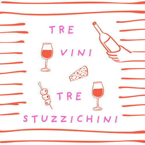 Aperitivo italiano 3 vini 3 stuzzichini