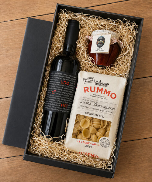 Geschenkset
Lieblingswein Uno di Noi