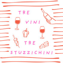Aperitivo italiano 3 vini 3 stuzzichini